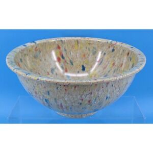 Texas Ware 9.5" Beige Confetti Spatter Melamine Melmac 118 Mixing Bowl USA